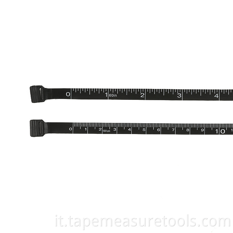 Commercio all'ingrosso personalizzato 1,5 m 60 pollici per cucire morbido nastro di misurazione della vita nastro di misurazione mini metro a nastro rotondo